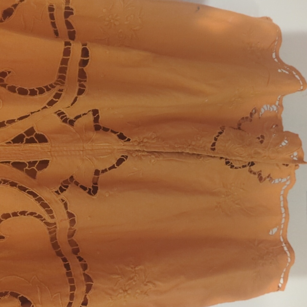 Free People Mustard Cut Out Long Duster - Picture 9 of 10